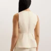 AKENI Pileli Peplum Üst