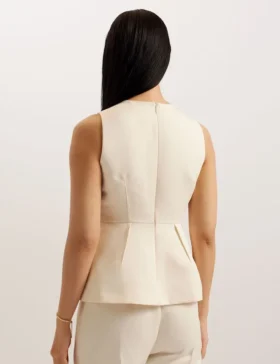 AKENI Pileli Peplum Üst