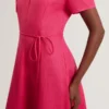 ALLISON Keten Raglan Kollu Maxi Elbise