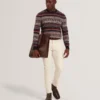 AMARAT Fair Isle Bisiklet Yaka Yün Kazak