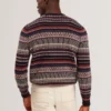 AMARAT Fair Isle Bisiklet Yaka Yün Kazak