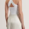 BAIBLU Halter Yaka Örme Korse Tulum