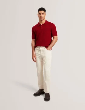 caelum balksrt dokulu rme ksa kollu polo 2 280x364 - CAELUM Balıksırtı Dokulu &Ouml;rme Kısa Kollu Polo