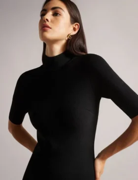 CANDDY Pileli Etek Ucu Bodycon Örme Mini Elbise
