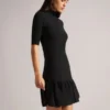 CANDDY Pileli Etek Ucu Bodycon Örme Mini Elbise
