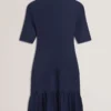 CANDDY Pileli Etek Ucu Bodycon Örme Mini Elbise