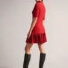 CANDDY Pileli Etek Ucu Bodycon Örme Mini Elbise
