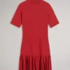 CANDDY Pileli Etek Ucu Bodycon Örme Mini Elbise