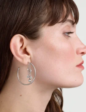 CASSIDY Cascade Halka Kristal Küpeler