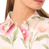 CASSIE Çayır Desenli Pamuklu Kolsuz Gömlek Elbise