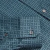 CAYLAXE Dar Kesim Geometrik Desenli Pamuk Karışımlı Gömlek