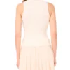 COLETTE Nervürlü Örme Racer Tank Top