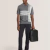 COMPACT HERRINGBONE PANTOLON Black Beauty