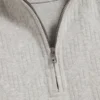 DOUGLES Kablo Desenli Fermuarlı Yakalı Sweatshirt