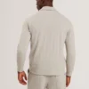 DOUGLES Kablo Desenli Fermuarlı Yakalı Sweatshirt