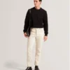 ELATES Balıksırtı Desenli Yuvarlak Yaka Sweatshirt