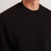 ELATES Balıksırtı Desenli Yuvarlak Yaka Sweatshirt