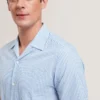 ELLYSON Çizgili Seersucker Rahat Pamuklu Gömlek