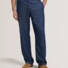 GANMO Bol Kesim Çekip Giyilen Chambray Pantolon