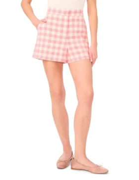 HANA Gingham Kesimli Yüksek Bel Şort