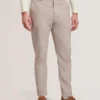 HANDLY Mikro Houndstooth Dar Kesim Pantolon