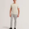 HANDLY Mikro Houndstooth Dar Kesim Pantolon