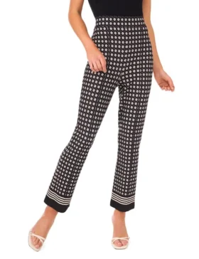 HEIDI Geometrik Dar Paça Örgü Pantolon