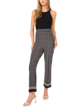 HEIDI Geometrik Dar Paça Örgü Pantolon