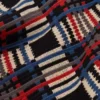 HENREIN Saf Pamuklu Patchwork Örgü Fermuarlı Ceket