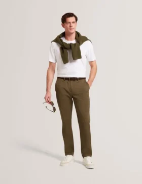 HOWETON Dar Kesim Esnek Pamuklu Chino Pantolon