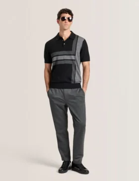 INTARSIA KAZAK POLO Black Beauty