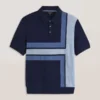 INTARSIA KAZAK POLO Sky Captain