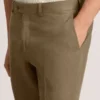 KIŞ Düz Ön Keten Takım Elbise Pantolonu