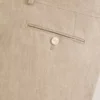 KIŞ Düz Ön Keten Takım Elbise Pantolonu