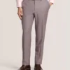KIŞlık Sharkskin Yün Modern Kesim Takım Elbise Pantolonu