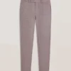 KIŞlık Sharkskin Yün Modern Kesim Takım Elbise Pantolonu