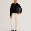 KINS Yün Oranı Yüksek Örgü Uzun Kollu Kapüşonlu Sweatshirt