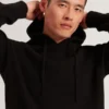 KINS Yün Oranı Yüksek Örgü Uzun Kollu Kapüşonlu Sweatshirt