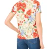 KNITTOP Poppy Desenli Dar Kesim Tişört