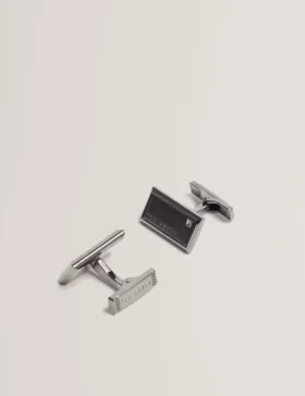 KRISTOL Kristal Detaylı Fırçalanmış Metal Kol Düğmeleri