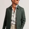 KUMARH Keten Karışımlı Fermuarlı Harrington Ceket