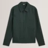 KUMARH Keten Karışımlı Fermuarlı Harrington Ceket