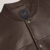 LEEAMS Deri Klasik Bomber Ceket