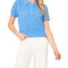 LILAC Açık Örgü Kısa Kollu Polo Gömlek