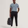 LIRIEN Geometrik Jakarlı Pike Polo Gömlek