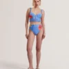 LORIIAA Desenli Balenli Bikini Üstü
