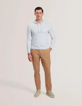 LOULAR Dokulu T Örgü Yün Karışımlı Kapüşonlu Sweatshirt