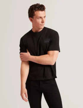 LUCKA Logo Yama Oversized Pamuklu Tişört