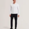 LUCKEY Uzun Kollu Pike Pamuklu Jersey Gömlek