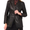 LYNDE Deri Tek Sıralı Blazer